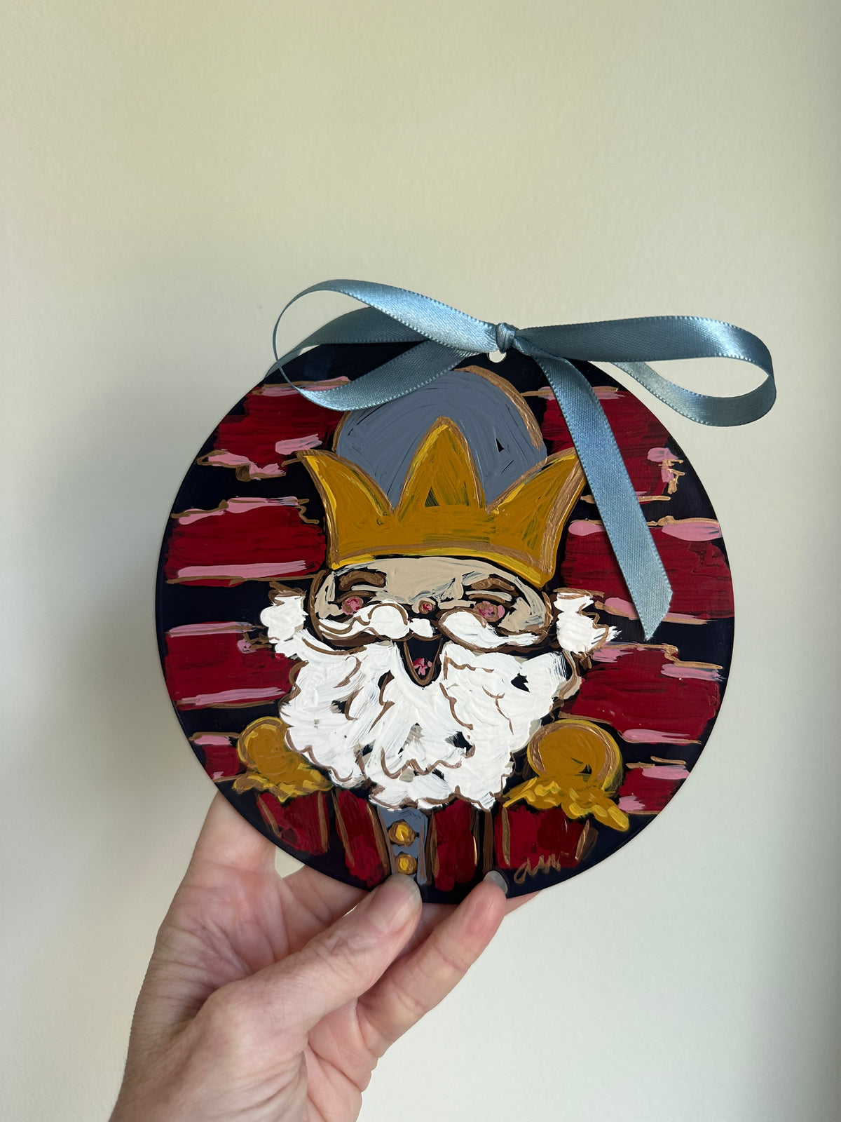 Hand-Painted Nutcracker King Ornament
