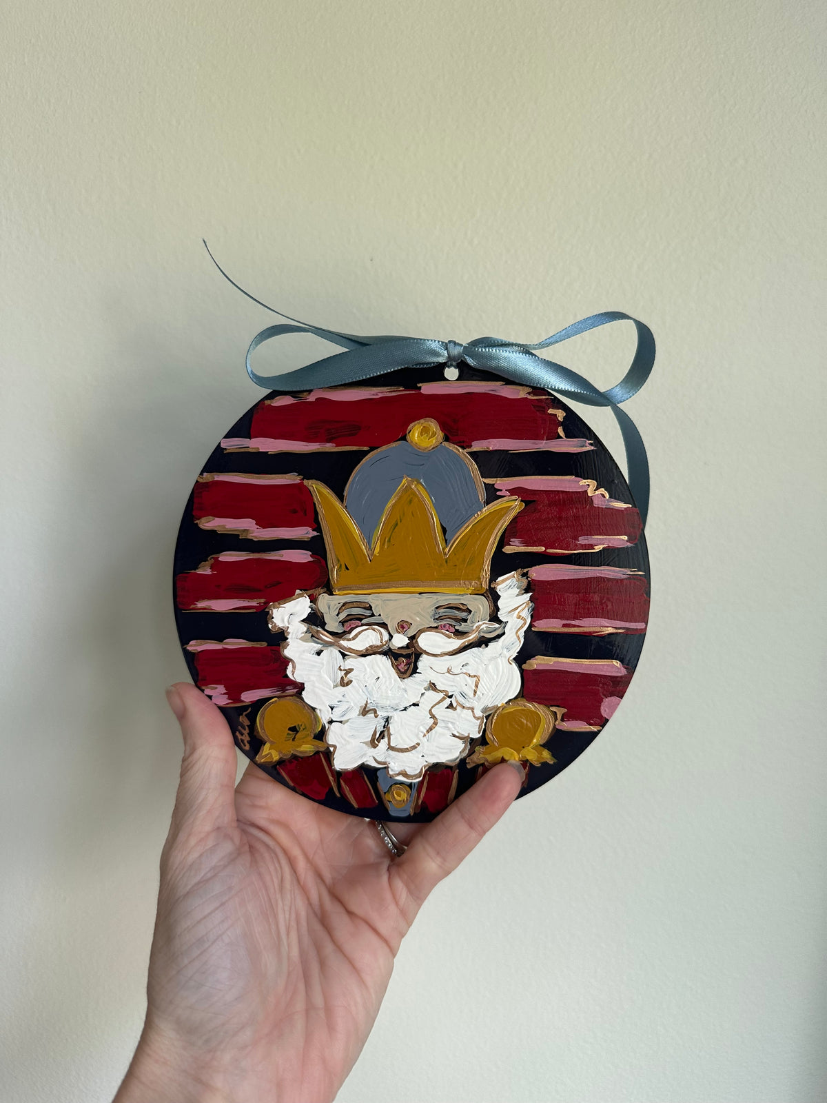 Hand-Painted Nutcracker King Ornament