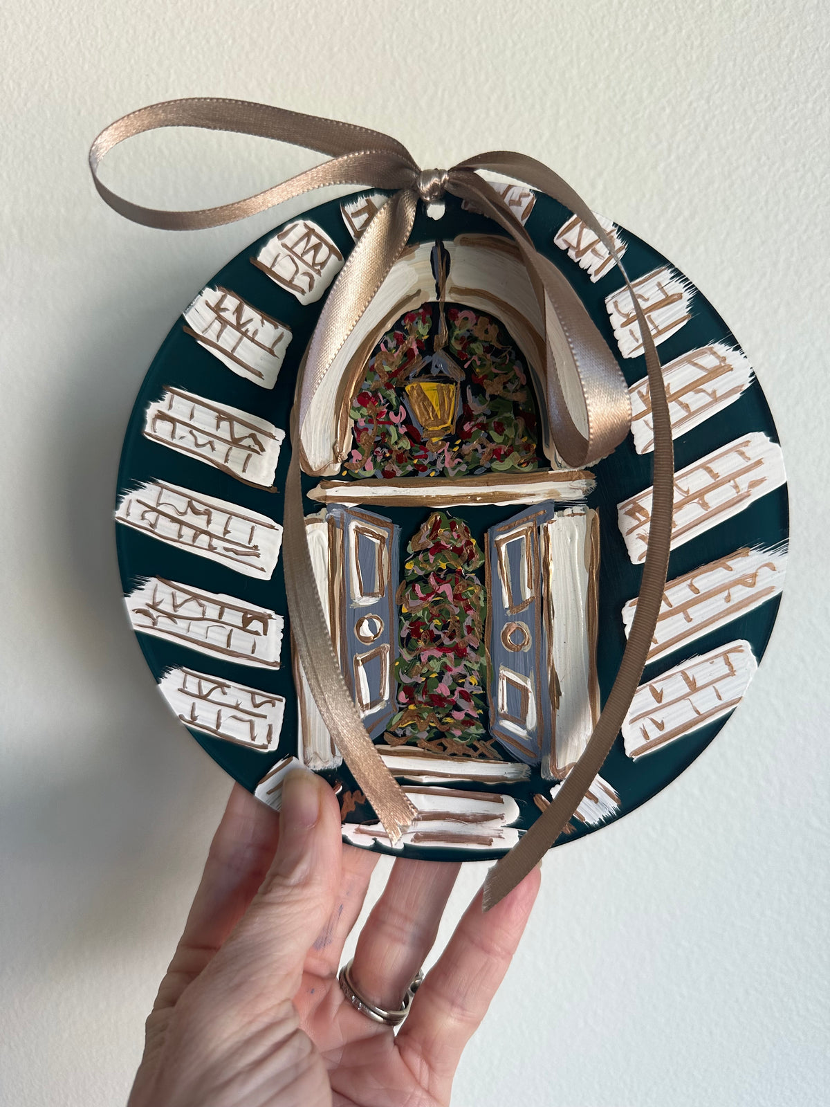 Home for the Holidays Hand-Painted Acrylic Ornament