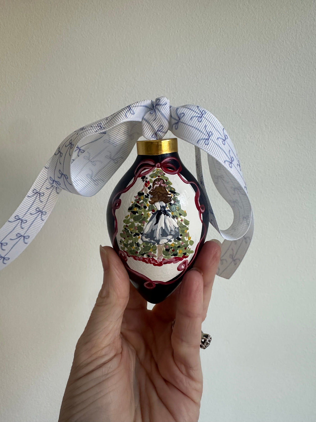 The Nutcracker Hand-Painted Ceramic Ornament - Clara’s Gift