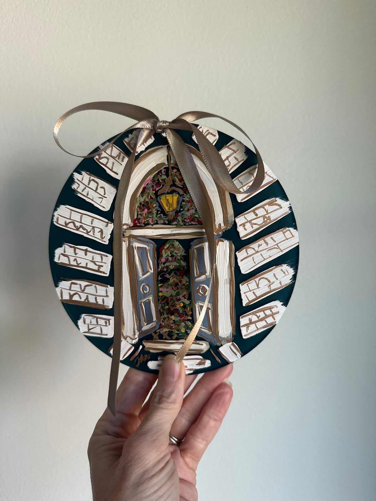 Home for the Holidays Hand-Painted Acrylic Ornament