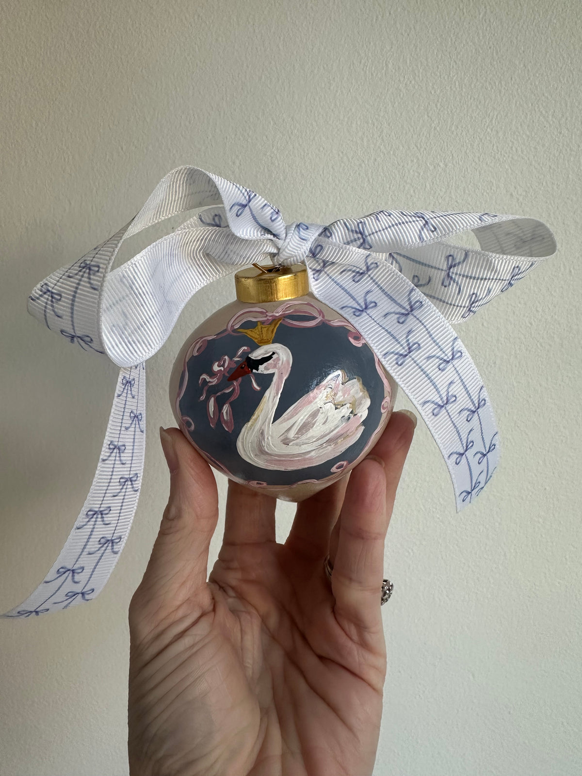 The Nutcracker Hand-Painted Ceramic Ornament - The Swan Princess