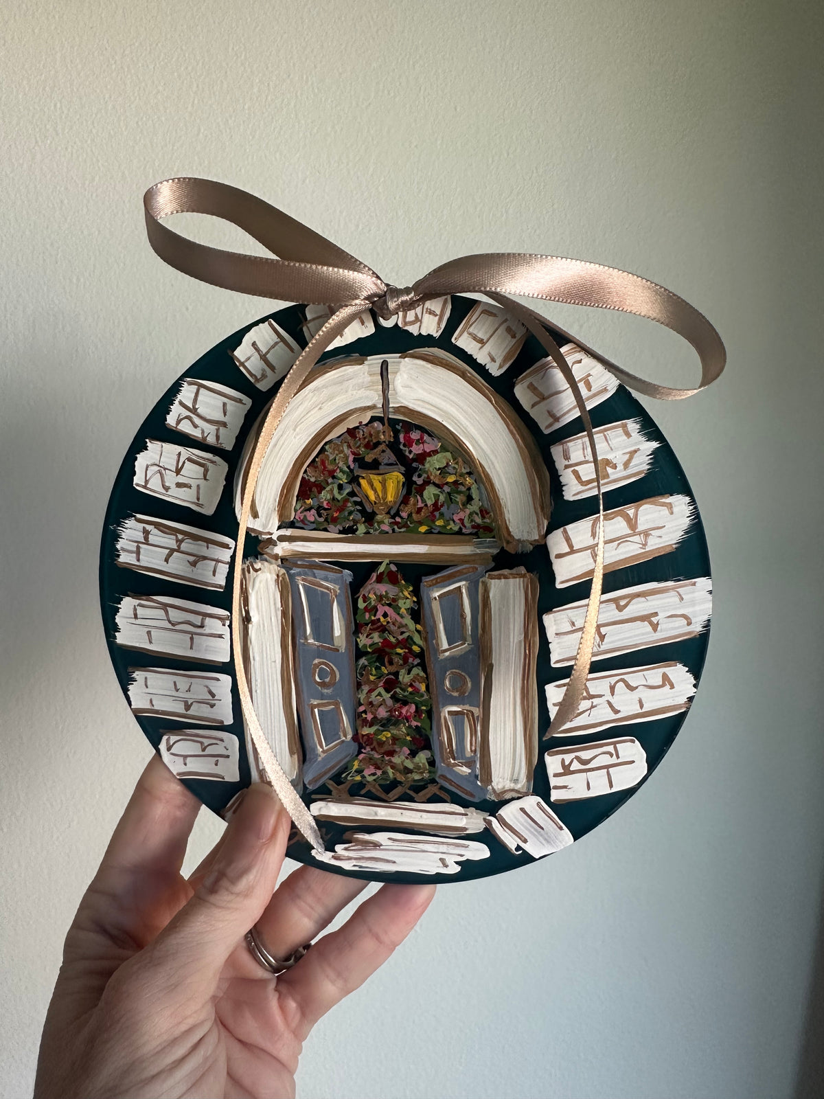 Home for the Holidays Hand-Painted Acrylic Ornament