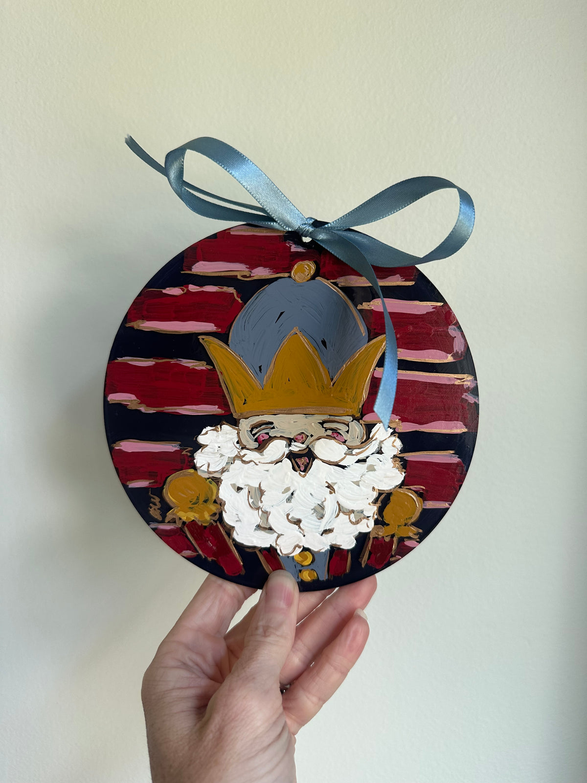 Hand-Painted Nutcracker King Ornament