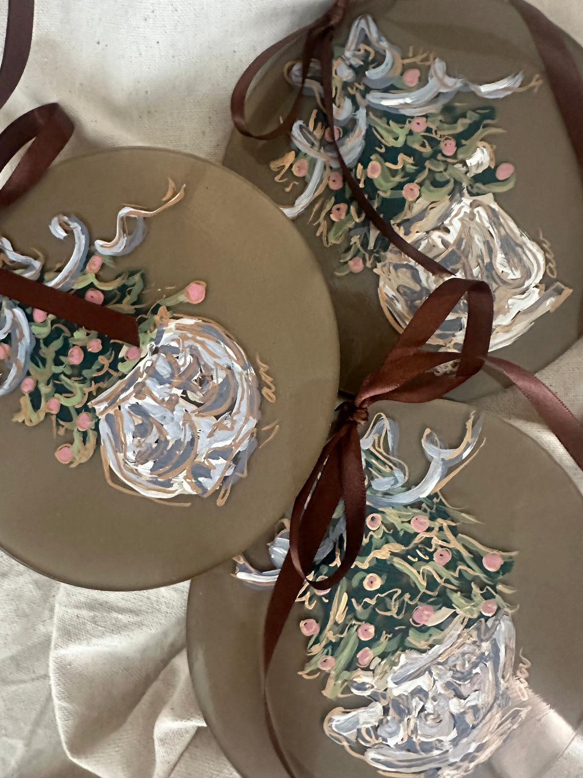 Hand-Painted Chinoiserie Christmas Tree Ornament