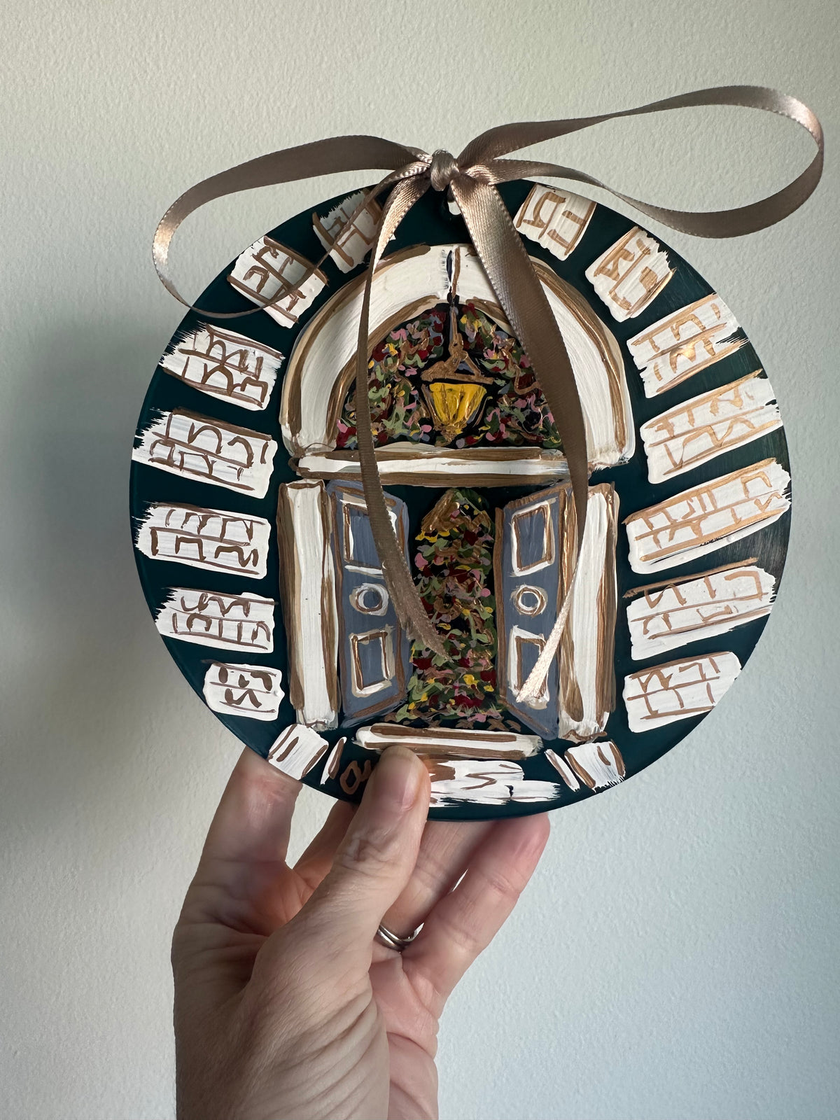 Home for the Holidays Hand-Painted Acrylic Ornament