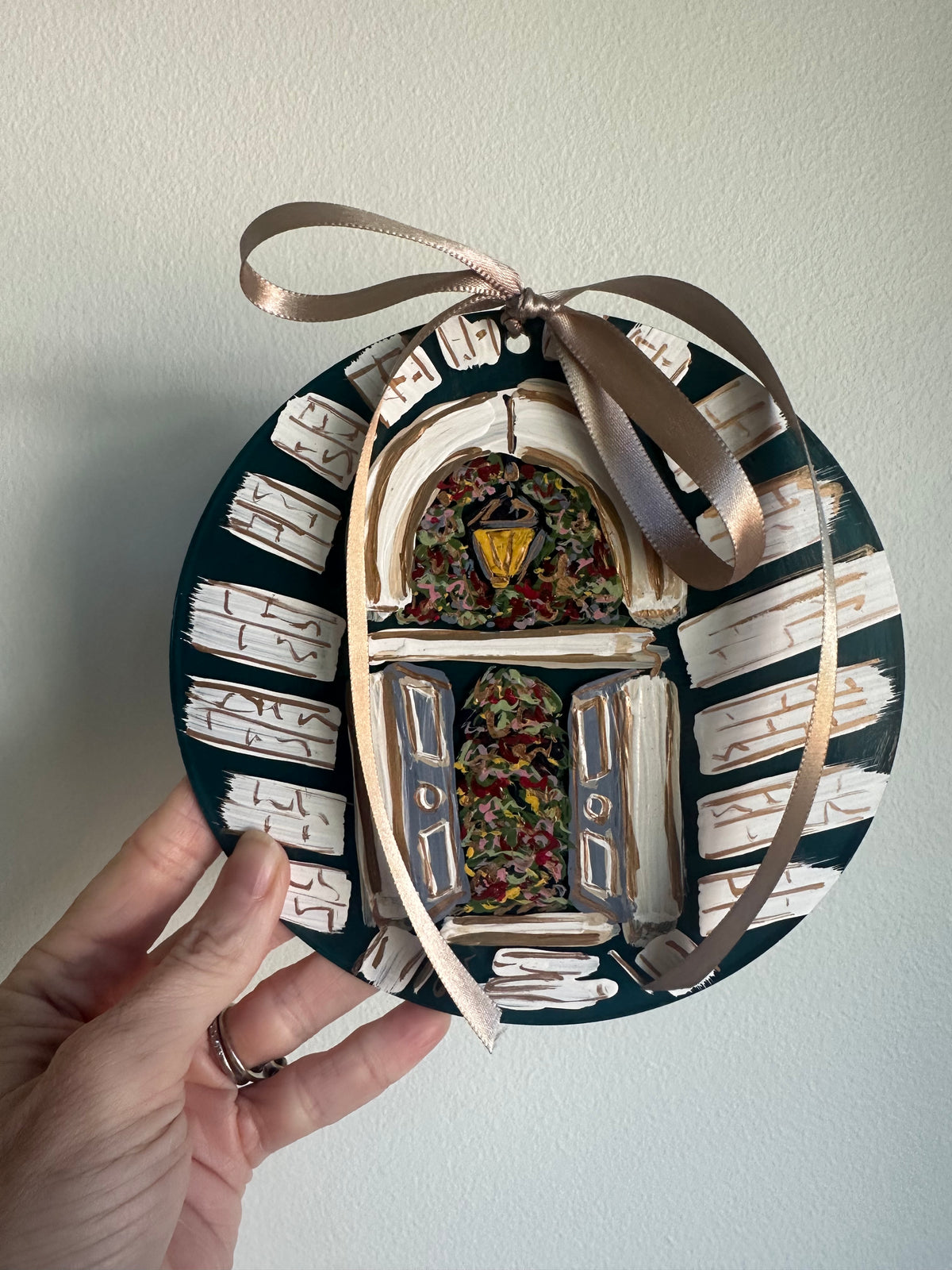 Home for the Holidays Hand-Painted Acrylic Ornament