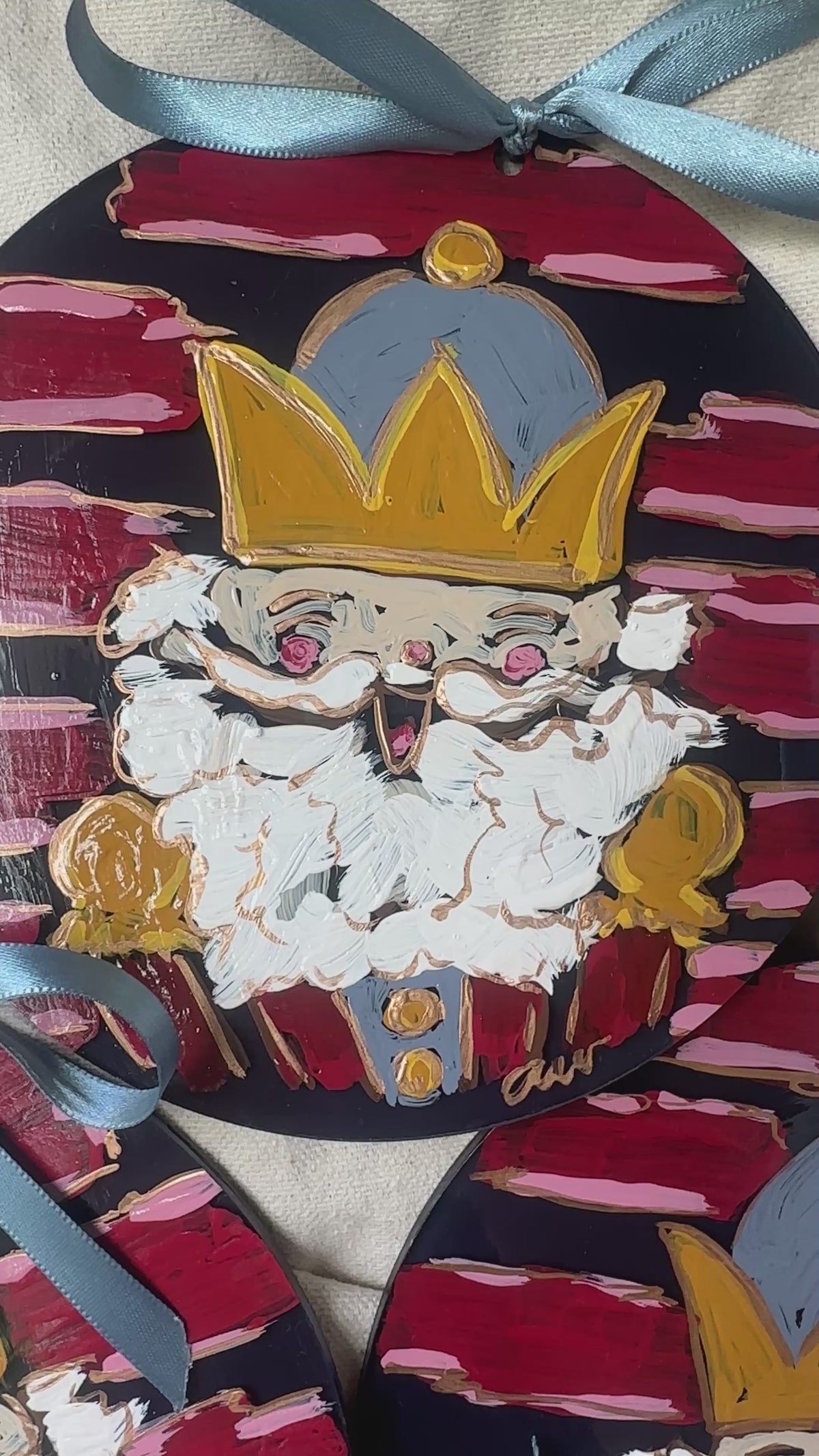 Hand-Painted Nutcracker King Ornament