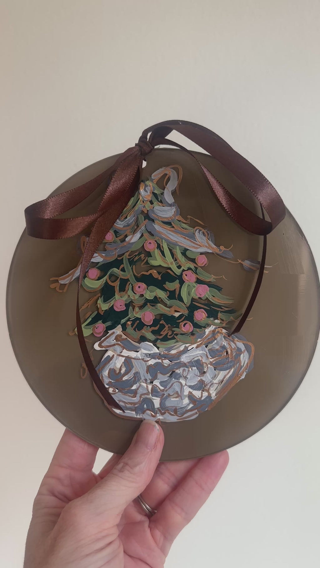 Hand-Painted Chinoiserie Christmas Tree Ornament