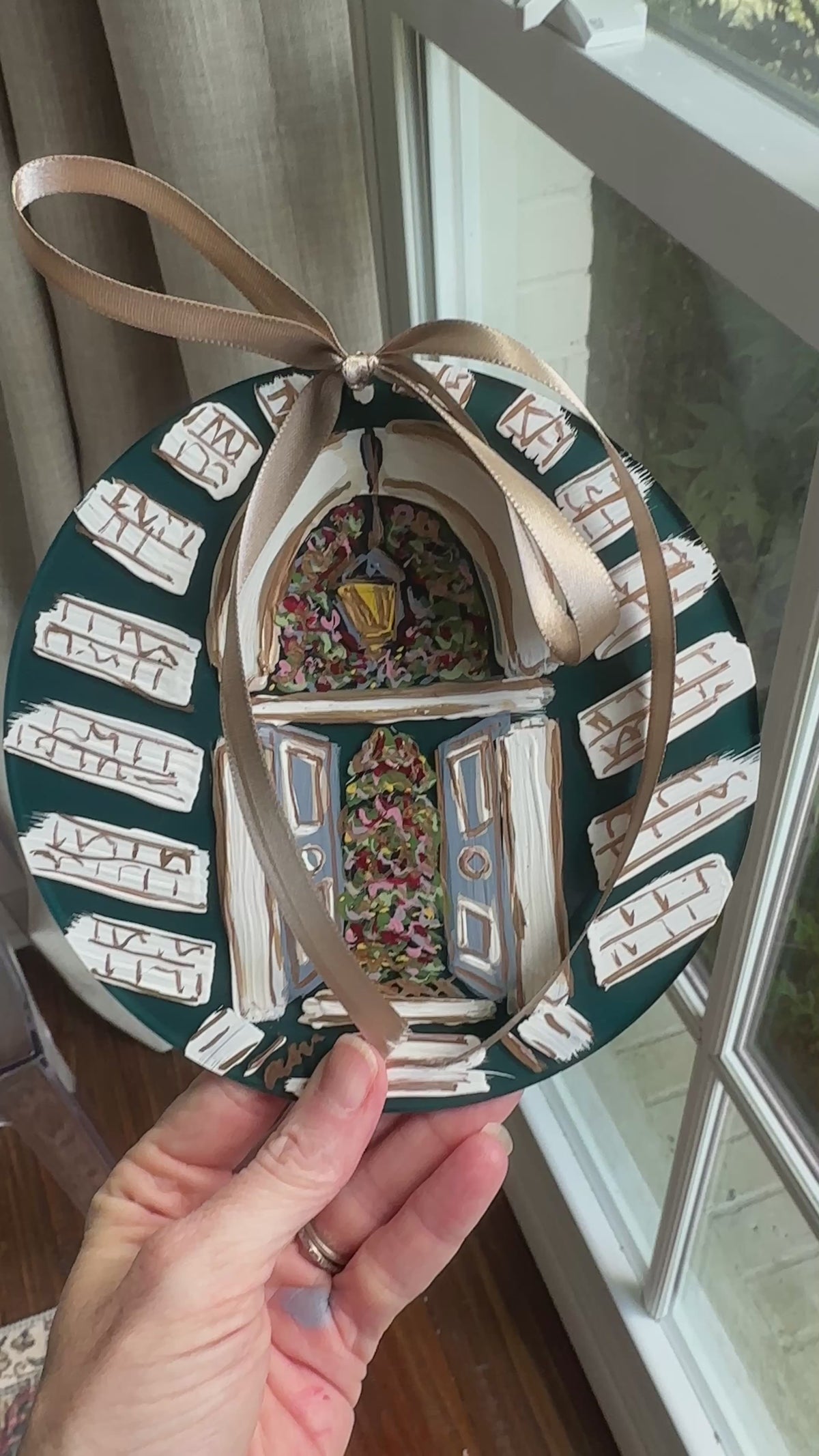 Home for the Holidays Hand-Painted Acrylic Ornament
